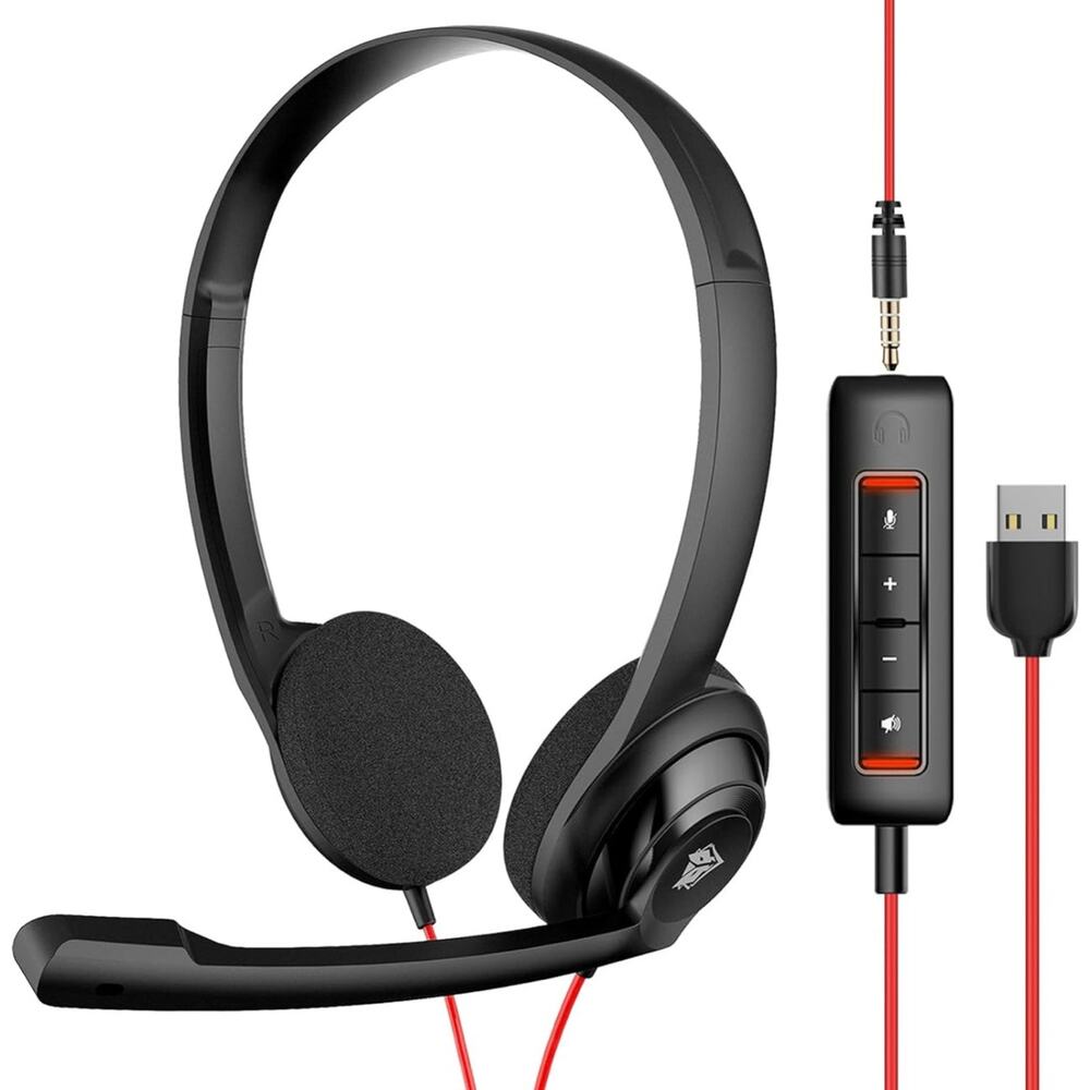 Pre Owned Computer Headset with Clear Microphone - Picture 2 of 10